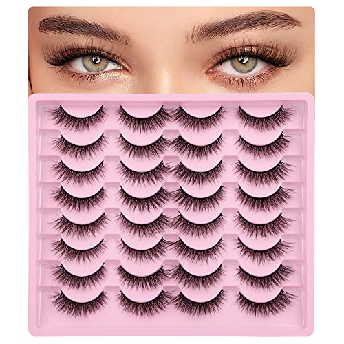 12MM Wispy Cat Eye Faux Mink Lashes - 16 Pairs