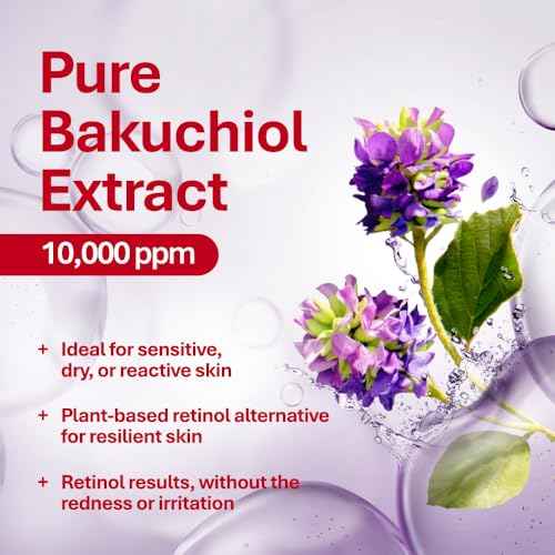 Rothea Resilience Cream, Anti-Aging with Bakuchiol 10,000ppm (Natural Retinol Alternative), Face Moisturizer, Neck Cream with Collagen, Ceramides, Peptides, Niacinamide, Korean Skin Care, 0.5 oz