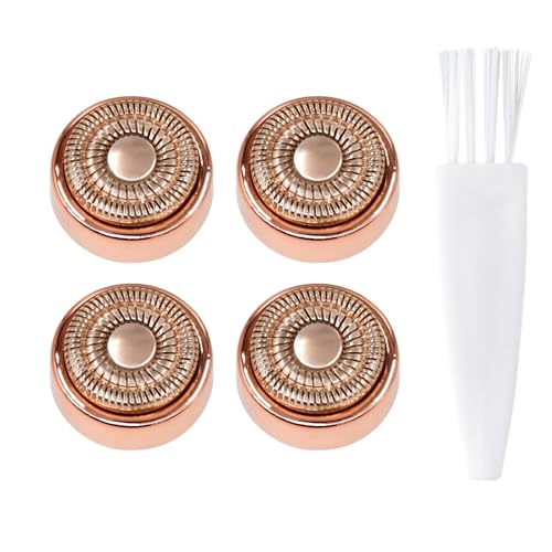 Generation 2 Replacement Heads for Flawless Facial Hair Remover, Replacement Heads for Finishing Touch Flawless Facial Hair Remover Gen 2,Facial Hair Remover Heads with Cleaning Brush for Women,4 Pack
