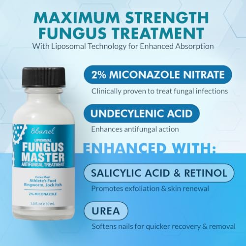 Ebanel 40% Urea Foot & Skin Moisturizer with Fungus Treatment, 4.6 Oz & 1 Oz
