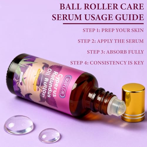 Cyperus Rotundus Serum Roll-On ? Post Hair Removal Soothing Care, Natural Plant-Based Formula for Sensitive Skin, Non-Greasy Daily Skin Comfort (1)