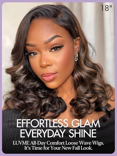 LUVME HAIR 100% Human Hair Loose Wave Lace Front Wig 12"