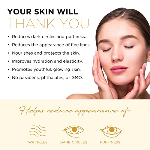 Azure Cosmetics 24K Gold & Black Pearl Luxury Firming Under Eye Pads - Moisturizing & Restoring Eye Mask Patches - Reduces Fine Lines, Wrinkles, Dark Circles & Puffiness - Made in Korea - 5 Pairs