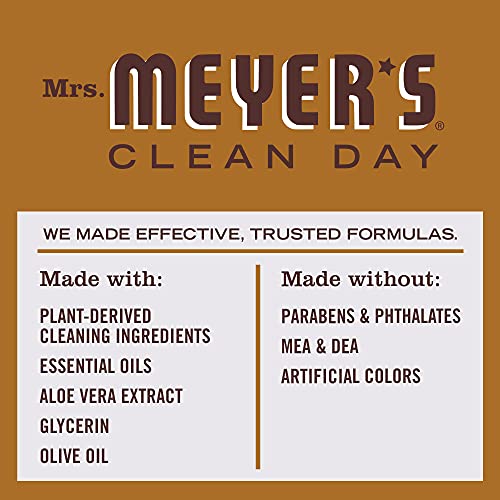 MRS. MEYER'S CLEAN DAY Hand Soap, Made with Essential Oils, Biodegradable Formula, Acorn Spice, 12.5 fl. Oz