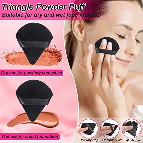 Disposable Makeup Applicator Kit with Triangle Puffs, Mascara Wands, Lip Applicators & Eyeliner Brushes