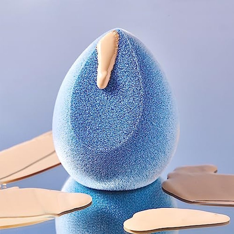 JUNO & Co. Microfiber Makeup Sponge Set - 4-Pack for Flawless Finish