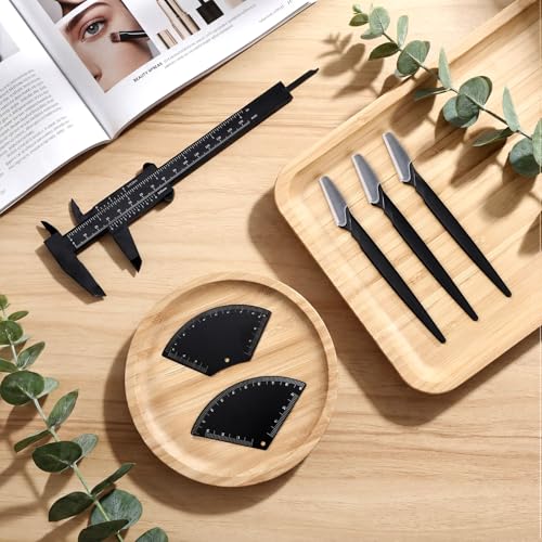 Relaxweex 6-Piece Eyebrow Mapping Tool Kit with Shavers