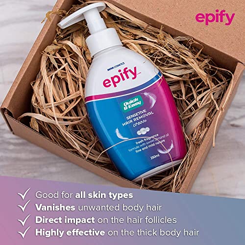 Epify Intimate Hair Removal Cream 8.45 fl oz – For Pubic, Bikini & Sensitive Areas (Variation 1)