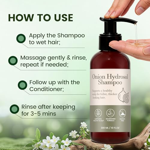 Onion Hydrosol Shampoo for Hair Growth - 300ml