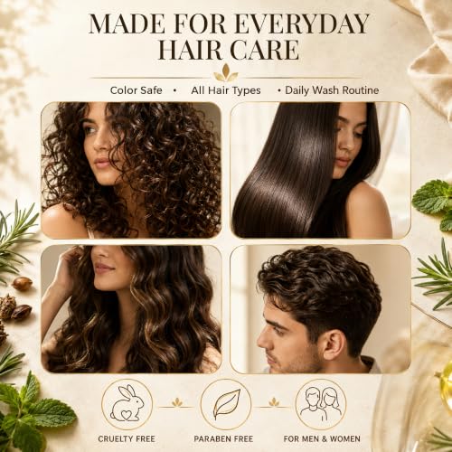 Castor Oil Shampoo & Conditioner Set for Hair Growth - 16 fl oz