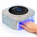Lavinda Cordless UV LED Nail Lamp for Gel Nails with Rhinestones, Fast Curing & Large Space