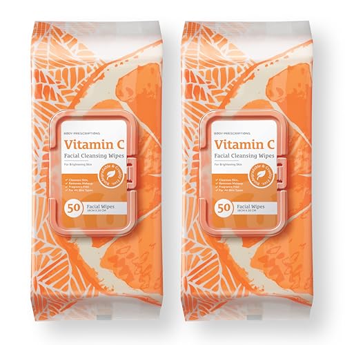 Body Prescriptions Vitamin C Makeup Cleansing Wipes, 100ct