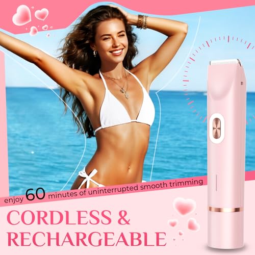 2-in-1 Electric Shaver for Women - Dual-Head Bikini Trimmer