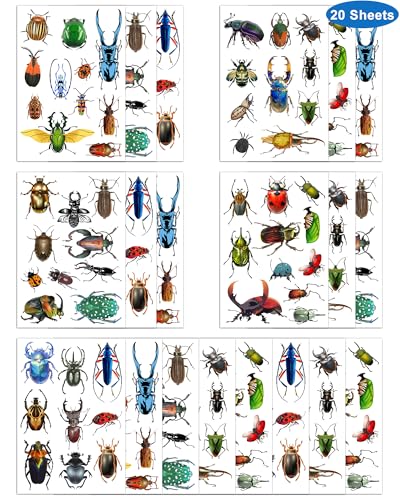 200pc Bug Temporary Tattoos for Party Decorations