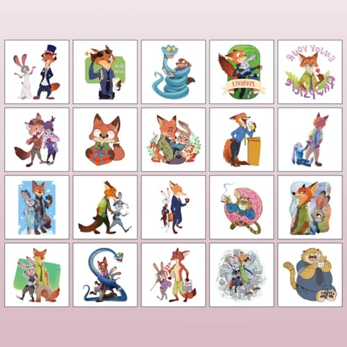 YONGAI 20 Sheets Waterproof Temporary Tattoos for Kids & Adults - Birthday Party Favors & Holiday Decorations