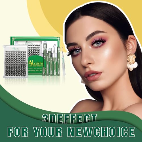 Lash Clusters Kit - 144pcs 10-18mm D Curl Extensions with Bond, Seal & Remover