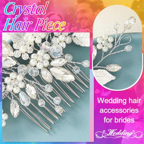Bridal Hair Comb with Pearls & Crystals - Wedding Hair Piece