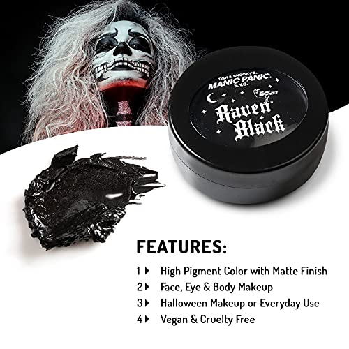 Manic Panic Raven Black Face Paint - High Pigment Cream
