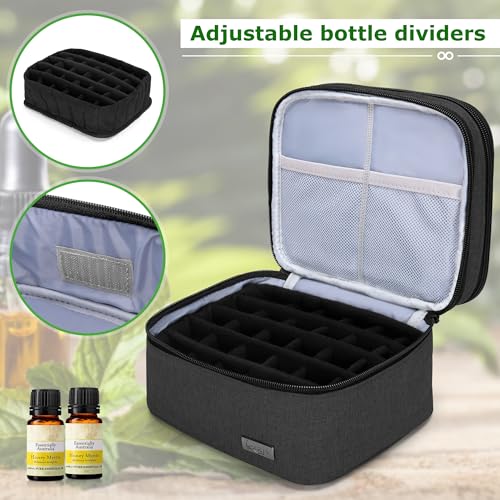 LUXJA Essential Oil Carrying Case - Holds 30 Bottles