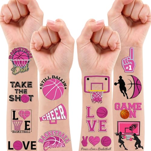 100 PCS Basketball Temporary Tattoos Sheet | Party Favors