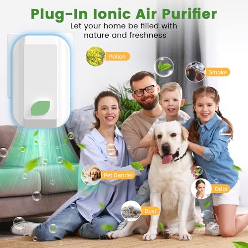 Plug-In Negative Ion Air Purifier, 6-Pack Mini Ionizer