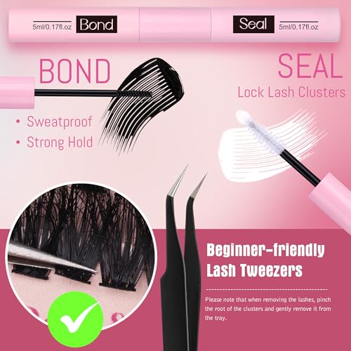 Fluffy Lash Clusters Kit 80D 100D Volume Eyelash Extension 280 Pcs