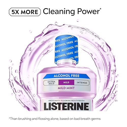 Listerine Total Care Alcohol-Free Mouthwash, Mild Mint, 16.9 fl oz
