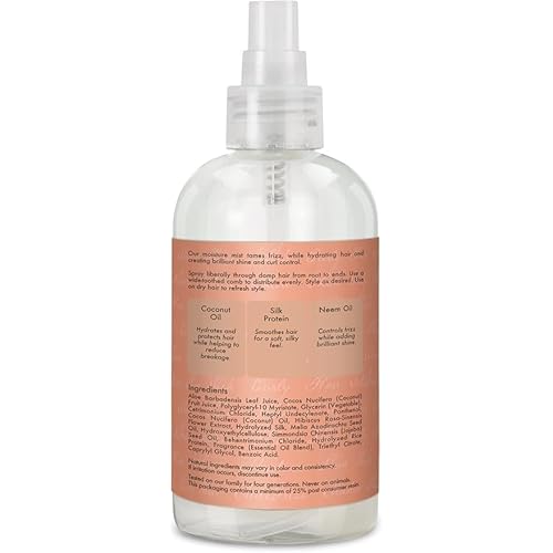 Shea Moisture Coconut & Hibiscus Hold & Shine Moisture Mist, 8 Ounce