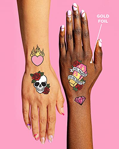 xo, Fetti Bride or Die Temporary Tattoos - 48 Gold Foil Designs
