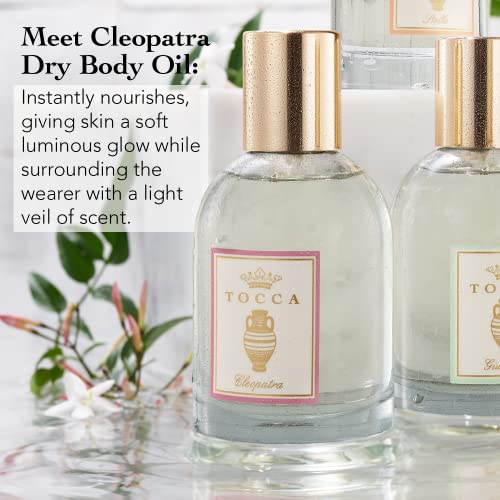 Tocca Cleopatra Scented Dry Body Oil, 3.4 Fl Oz - Olio Sublime Profumato Body Fragrance Featuring Grapefruit, Jasmine & Vanilla Musk