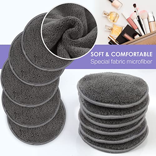 SUNLAND Reusable Makeup Remover Pads 16-Pack Microfiber