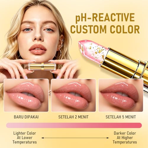 pH Color-Changing Lipstick - Long-Lasting Moisturizing Tint