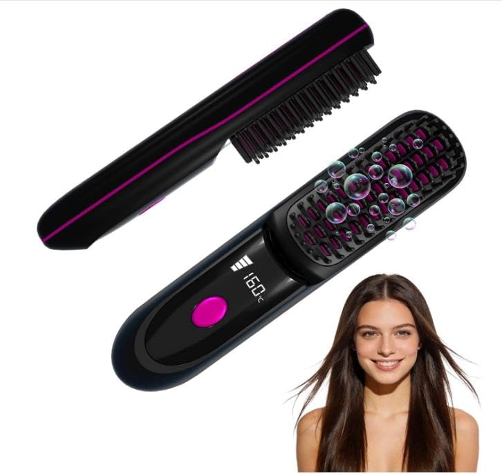 KNISUZ Go Brush Pro 2026 Mini Cordless Hair Straightener