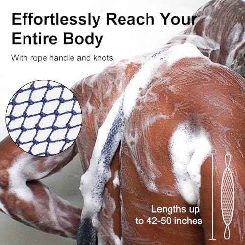 African Net Sponge, 2 Pack African Bath Sponge Scrub Net, Gentle Exfoliation for Daily Shower Use, Pink and Purple