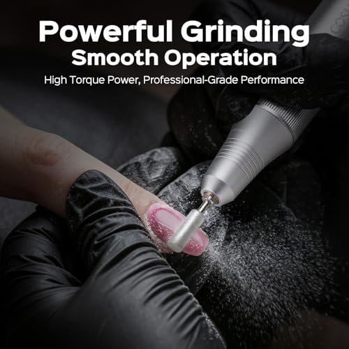 Professional Electric Nail Drill with LED Display - 35000 RPM for Acrylic & Gel Nails
