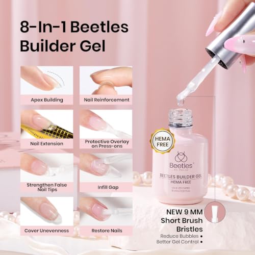 Beetles HEMA-Free Nail Builder Gel Set - 2x15ml, 21+ Day Hold