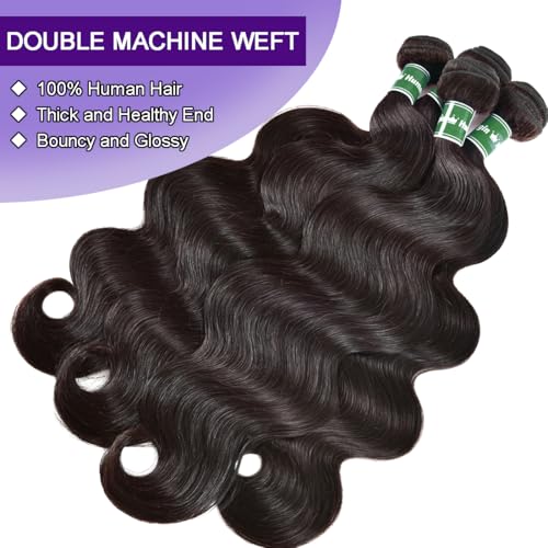 Brazilian Virgin Hair Bundles 18 20 22 Inch Body Wave