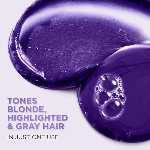 L¡¯Oreal Paris Sulfate Free Brass Toning Purple Conditioner for Blonde,Bleached,Silver,or Brown Highlighted Hair,EverPure,23 Fl Oz (Packaging May Vary),(Pack of 2)