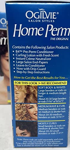 Ogilvie Home Perm Kit for Normal Hair - Long-Lasting Waves