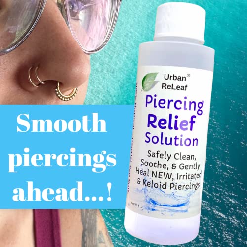 Natural Piercing Aftercare Solution - 4 oz Sea Salt & Tea Tree