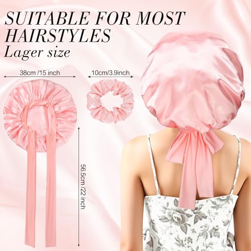 Double-Layer Satin Sleep Bonnet for Curly Hair