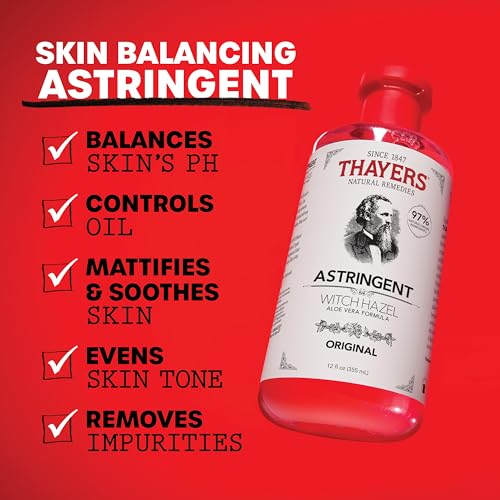 Thayers Original Witch Hazel Astringent with Aloe Vera, 12 oz