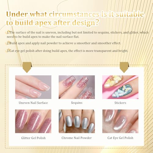 JODSONE Crystal Builder Top Coat Gel G51 - 15g Ultra Clear Nail Strengthening & Sculpting