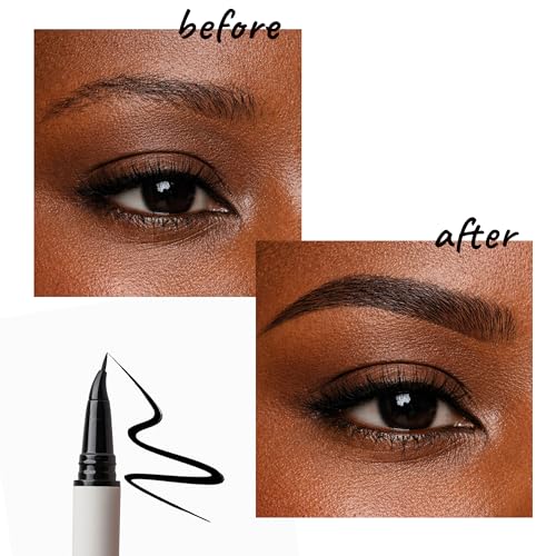Curved Tip Liquid Eyeliner Pen - Ultra-Fine Precision Black
