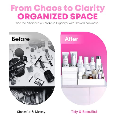 Makeup Organizer, Vanity Organizer, Makeup Organizer Countertop, Make Up Organizers For Vanity, Skincare Organizers, Make Up Storage Organizer