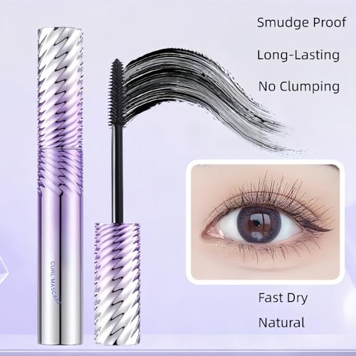 Waterproof Volumizing Mascara with Tapered Brush – Black