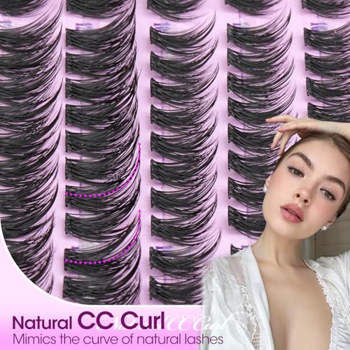 Natural Lash Clusters 9-10-12mm CC Curl Wispy Eyelash Extensions