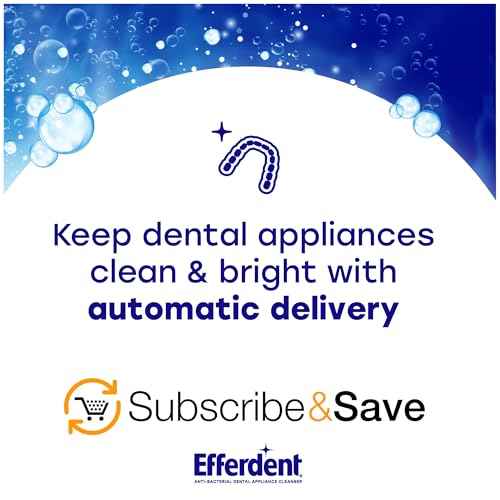 Efferdent Retainer Cleaner Tablets for Aligners, Mouth Guards & Night Guards, Clean & Bright, 120 Count, 3-Minute Daily Retainer Cleaner, Tough Stain & Odor Remover for Dental Appliances