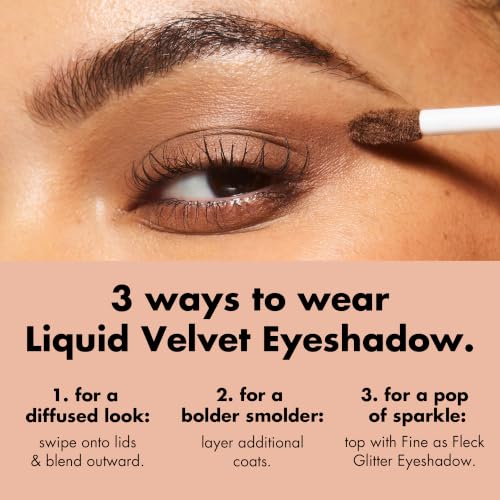 e.l.f. Liquid Velvet Eyeshadow Cable Knit 0.15oz - Liquid-to-Powder, Long-Lasting