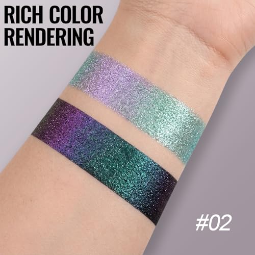 Erinde Duochrome Shimmer Eyeshadow - Holographic Color Shift